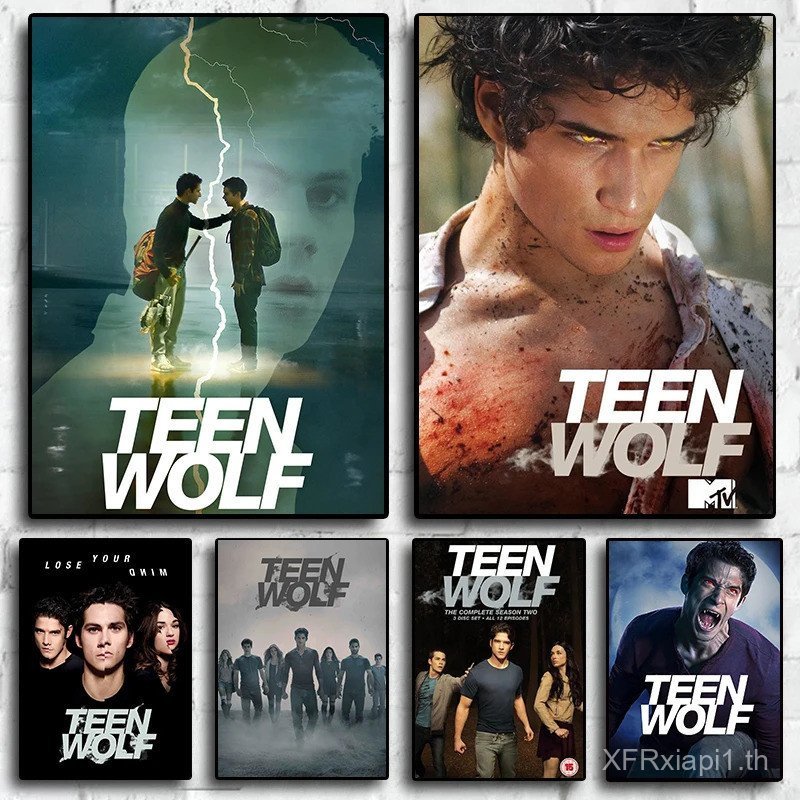 โปสเตอร์พิมพ์ซีรีส์ทีวีอเมริกันและภาพยนตร์ "Teen Wolf" สําหรับบ้านห้องนั่งเล่นห้องนอนห้องรับประทานอา