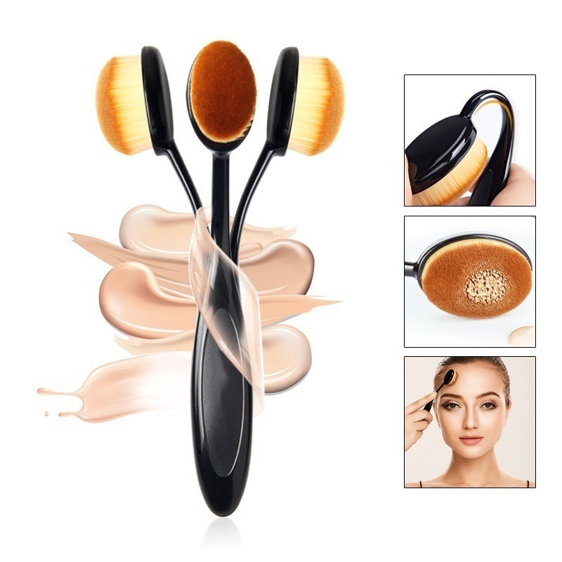 แบบใหม่เดี่ยวเบอร์ 4 แปรงสีฟัน bb Cream Foundation Brush แปรงแต่งหน้าทําความสะอาด No. 4 ประเภทแปรงสี