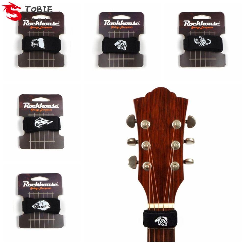 TOBIE Fret Wrap Guitar, Noise ติดตั้งง่ายกีตาร์ Beam Tape, Guitar Fret Wrap ปรับเสียงรบกวน Damper Si