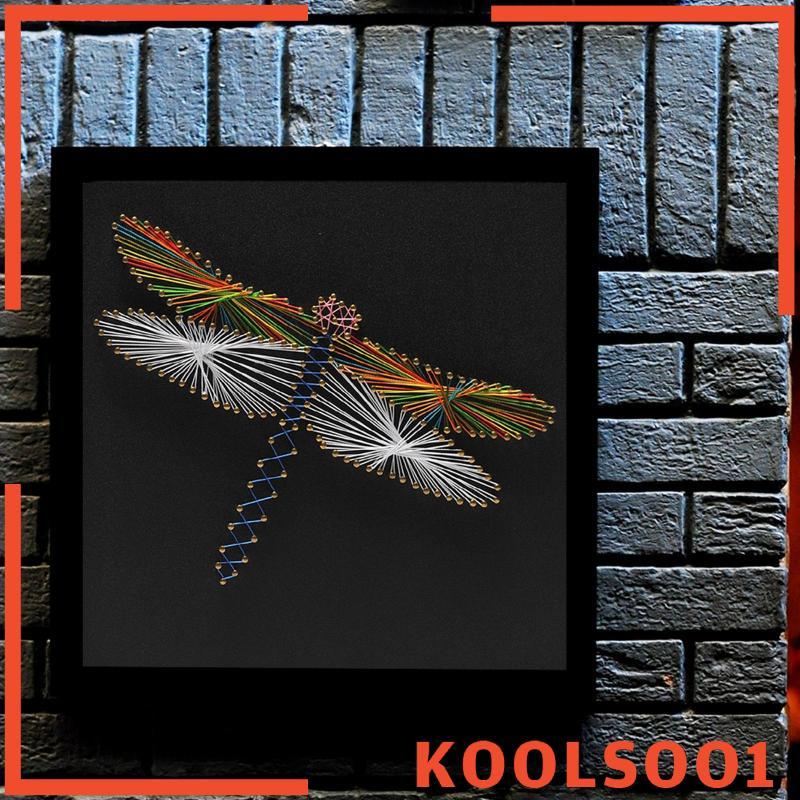 [Koolsoo1] Pin String Art Dragonfly String Art Kits DIY ตกแต่งบ้านสําหรับผู้ใหญ่เด็ก