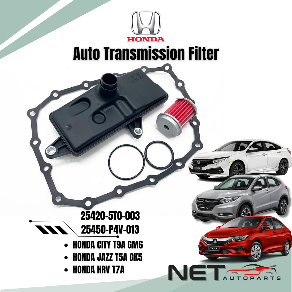 ชุดกรองเกียร์อัตโนมัติ HONDA CITY T9A JAZZ T5A CIVIC TEA HRV CVT 25420-5T0-003 & 25450-P4V-013