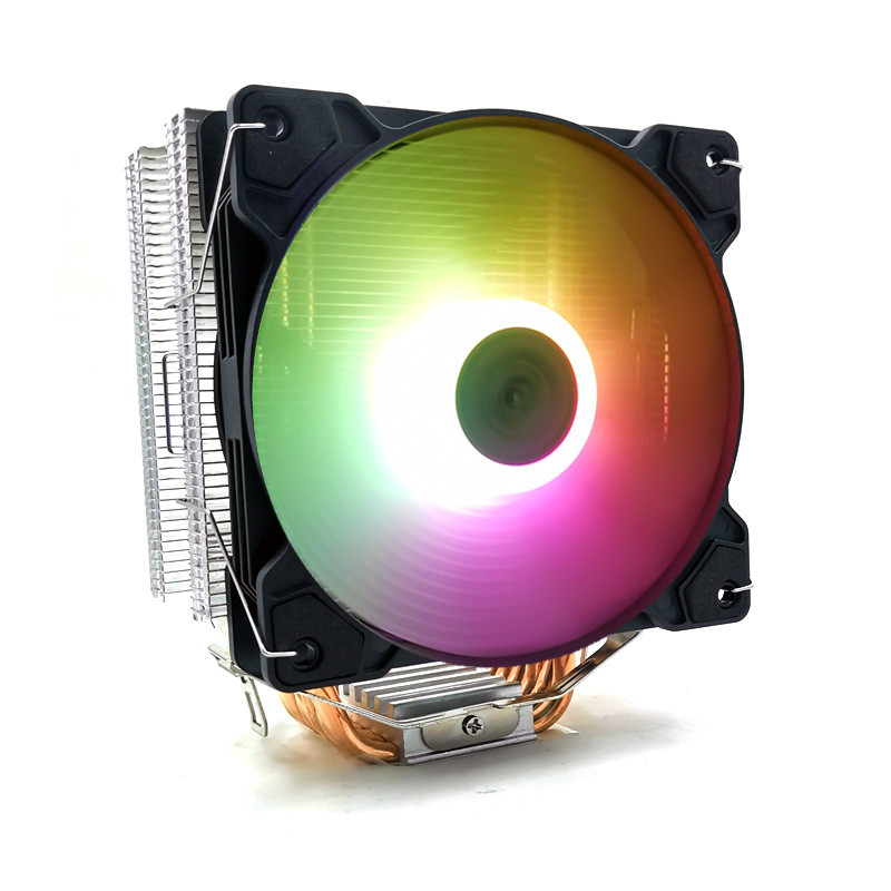 6 ท่อทองแดงหม้อน้ํา CPU เงียบ i5 i7 โทรศัพท์เดสก์ท็อป 1150AMD1155 คอมพิวเตอร์ 12 ซม.พัดลม CPU