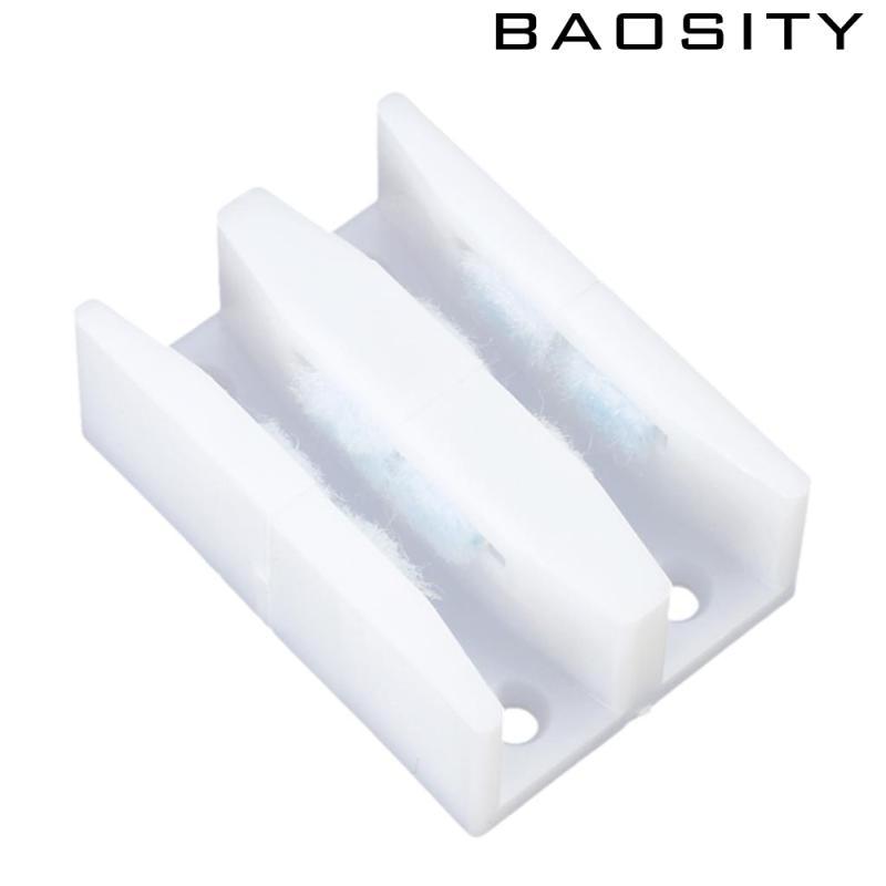 [Baosity] คู่มือตั้งพื้นสําหรับประตูกระจกบานเลื่อนทําจากพลาสติก สีขาว 67x46x23 มม