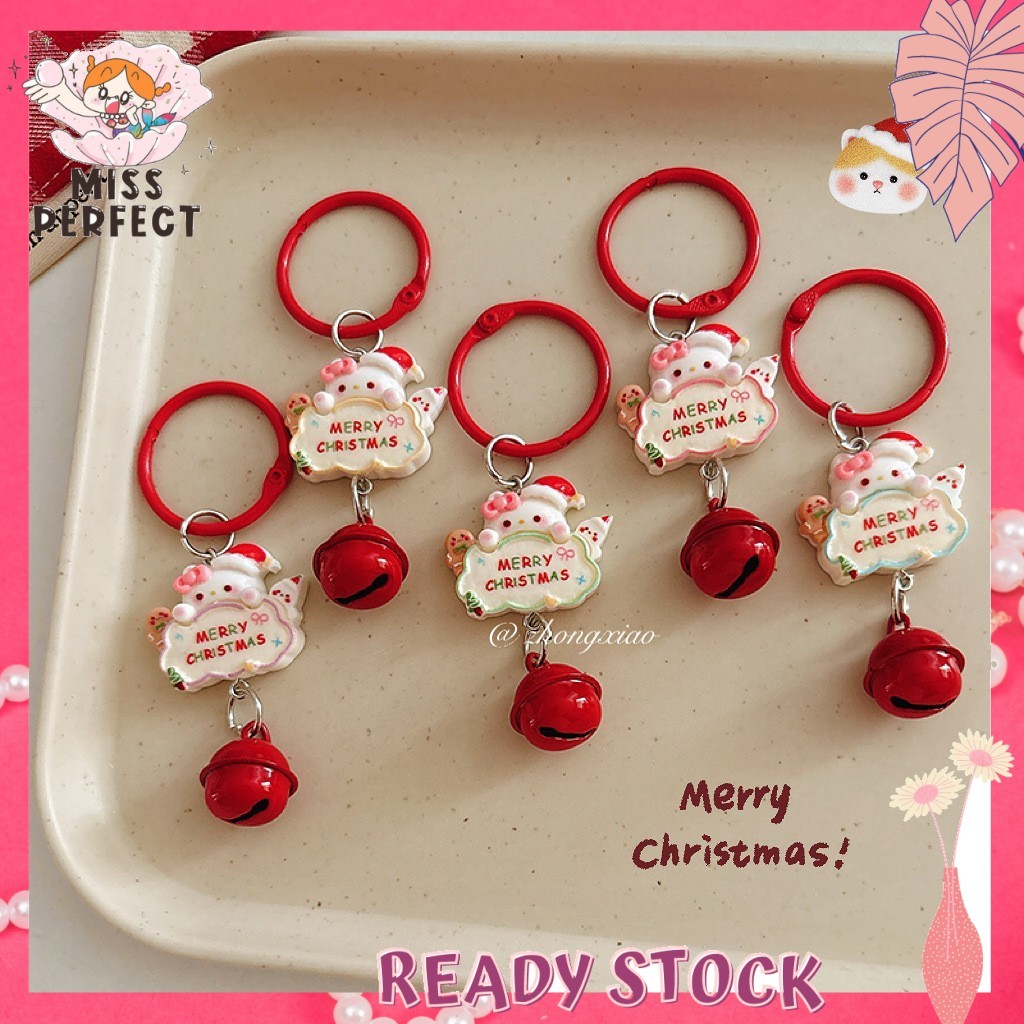 คริสต์มาส – พวงกุญแจ Hello Kitty พร้อมกระดิ่ง/Hadiah Kristmas Hello Kitty – พวงกุญแจพร้อมล็อค