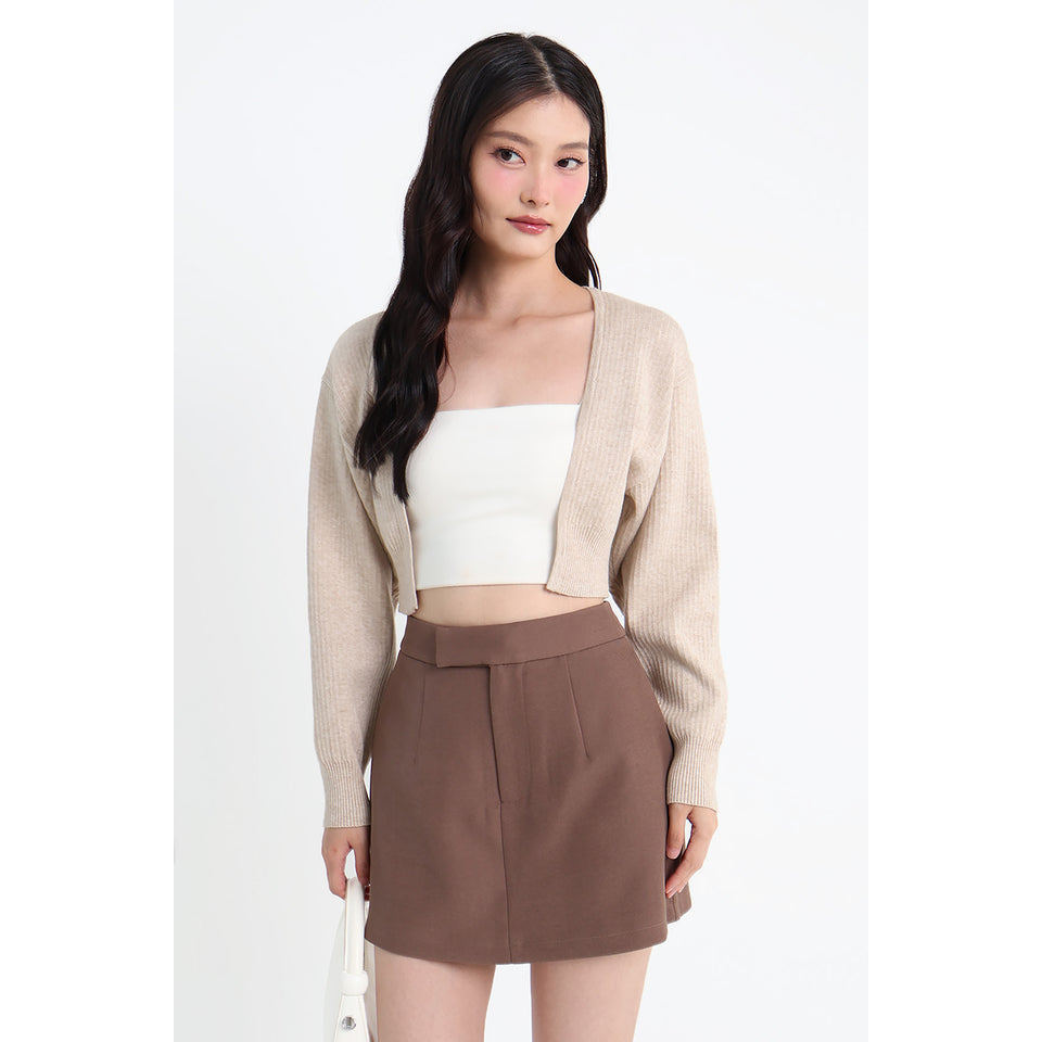 SARINA BATWING KNIT CARDIGAN IN LATTE