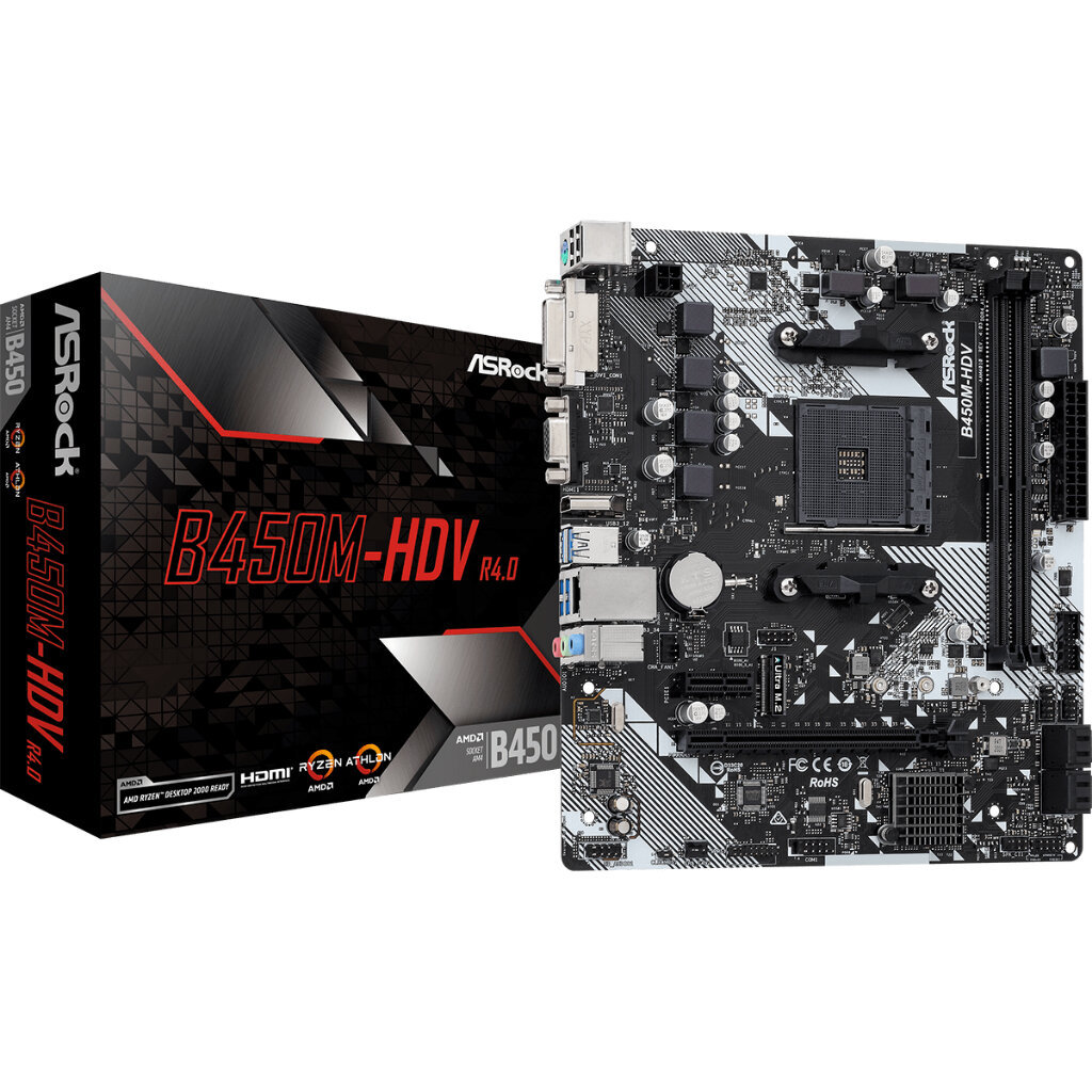 Mainboard ASROCK B450M-HDV R4.0 Micro-ATX Socket AM4