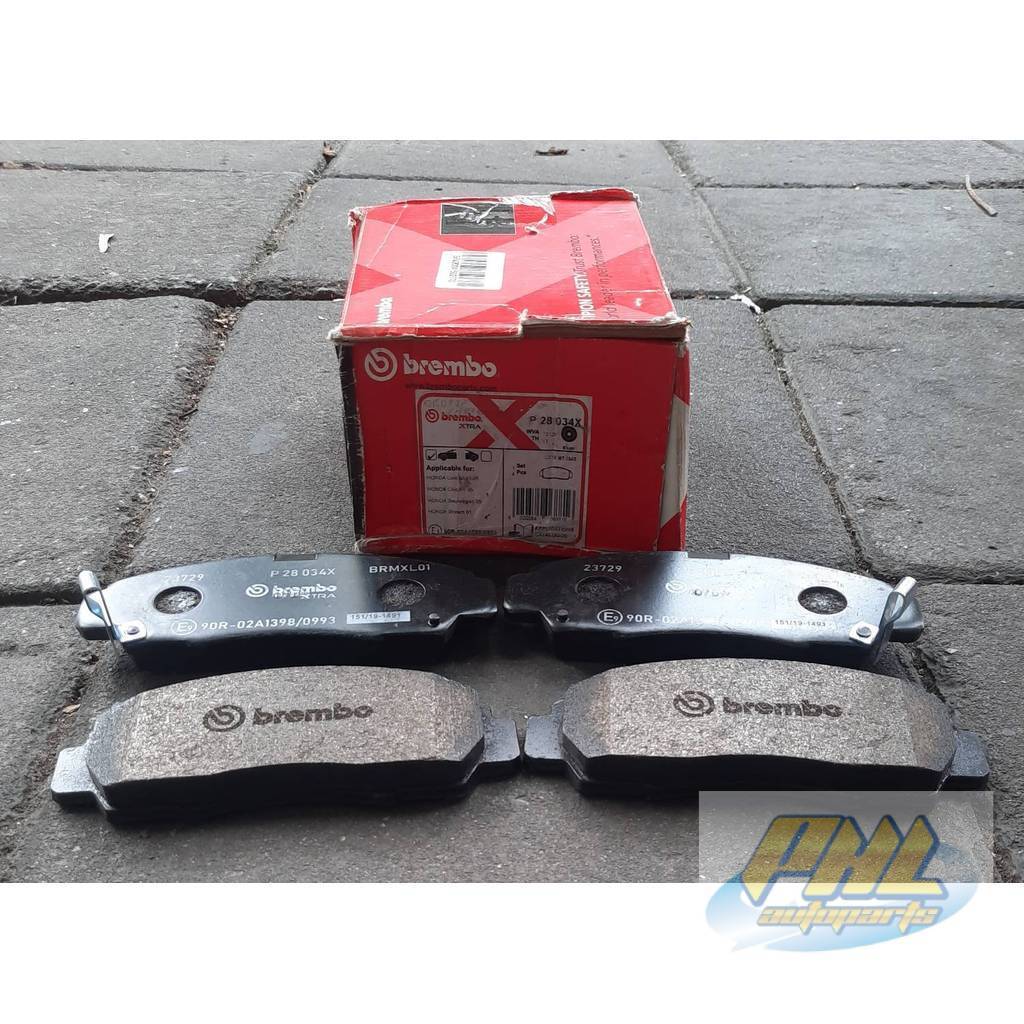 ผ้าดิสเบรคหน้าBrembo low metalic  Accord 2003-2012 Civic FD 2.0 Accord g7 g8