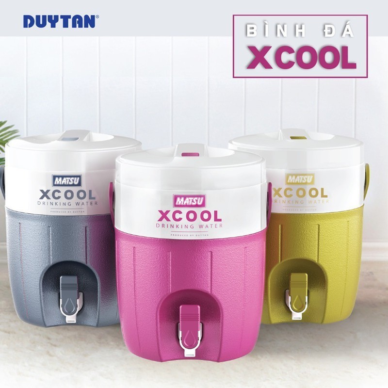 Duy Tan Xcool กระติกน้ําแข็ง 7 ลิตร พร้อมที่จับและจุกเท สะดวกสําหรับบริษัท สํานักงาน สถานที่ทํางาน..