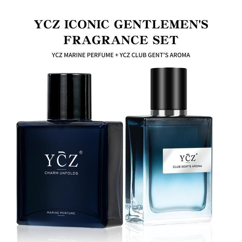 YCZ Classic Fragrance Ensemble - Iconic Gentlemen's Fragrance Set with Marine Perfume & Club Gent's 