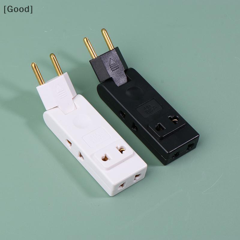 [Well] 4 In 1 Portable Power Converter Wall Outlet Extension EU Plug Socket 180 องศาอะแดปเตอร์ Canada Mexico Travel Aadapter [ใหม่]