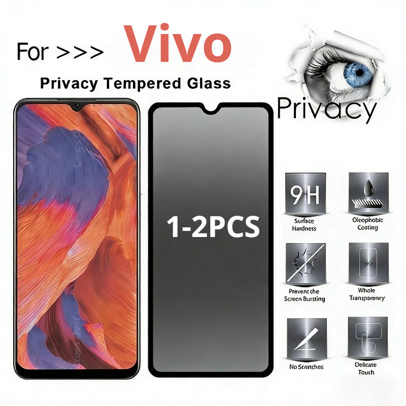 1-2Pcs ฟิล์มกระจกนิรภัยสําหรับ Vivo V2139 V2135 V2134 V2133A V2130A V2129 V2127 V2124 V21A V2120 V21