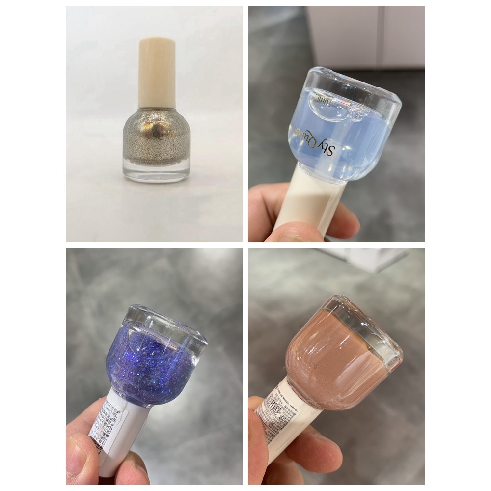 ยาทาเล็บ สีทาเล็บ KKV ยาทาเล็บสูตรน้ําลอกออกได้ปลอดสารพิษยาวนานกันน้ํา Quick-Drying Transparent Base