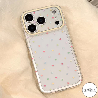 เคสไอโฟน16 สำหรับIPhone 17 12 11 15 13 Air 16 14 Pro Max X XR 14 7 16 15 8 Plus SE เคสใส ลายจุด&ดาว สีหลากสไตล์น่ารัก