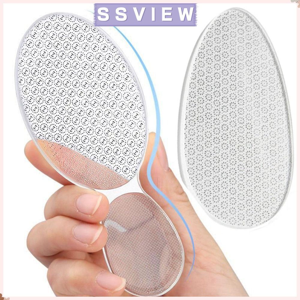 STILLSAVIEW เครื่องขัดเท้า, แก้วขัดผิวเท้าแผ่น Rasp, Peeling Double Sided Heel File Hard Dead Skin Remover Pedicure Care