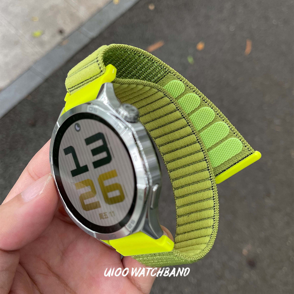 เหมาะสําหรับ Huawei gt6/gt5/gt4 Strap Wave Pattern Nylon Loop Huawei gt5pro/watch5 Strap