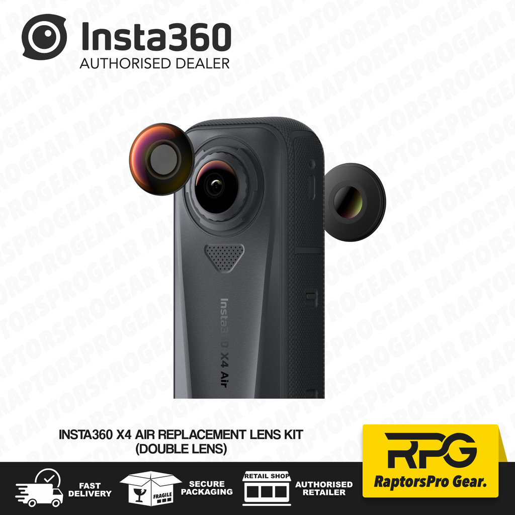 ชุดเลนส์เปลี่ยนแอร์ Insta360 X4 (เลนส์เดี่ยวเลนส์คู่)