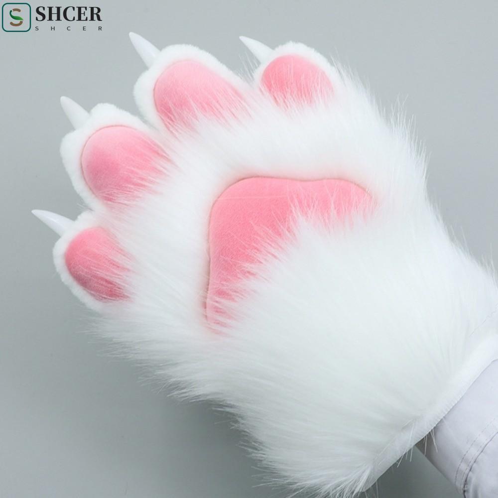 SHCER 8pcs สัตว์ Fursuit Claws อุปกรณ์เสริม, Multicolor Epoxy Furry Claws เล็บ, Creative Pointed/Obt