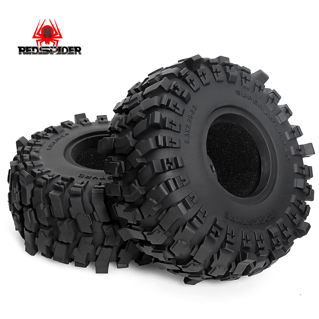4PCS 2.2 นิ้ว RC Crawler ยางโฟมใส่ 135 มม.เส้นผ่านศูนย์กลางภายนอกสําหรับ 1:10 RC Crawler Axial SCX10