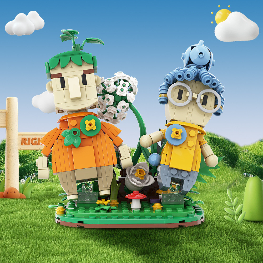 It Takes Two Building Blocks ประกอบของเล่นของขวัญเด็ก 363PCS อิฐของเล่นเพื่อการศึกษาปริศนา MOC