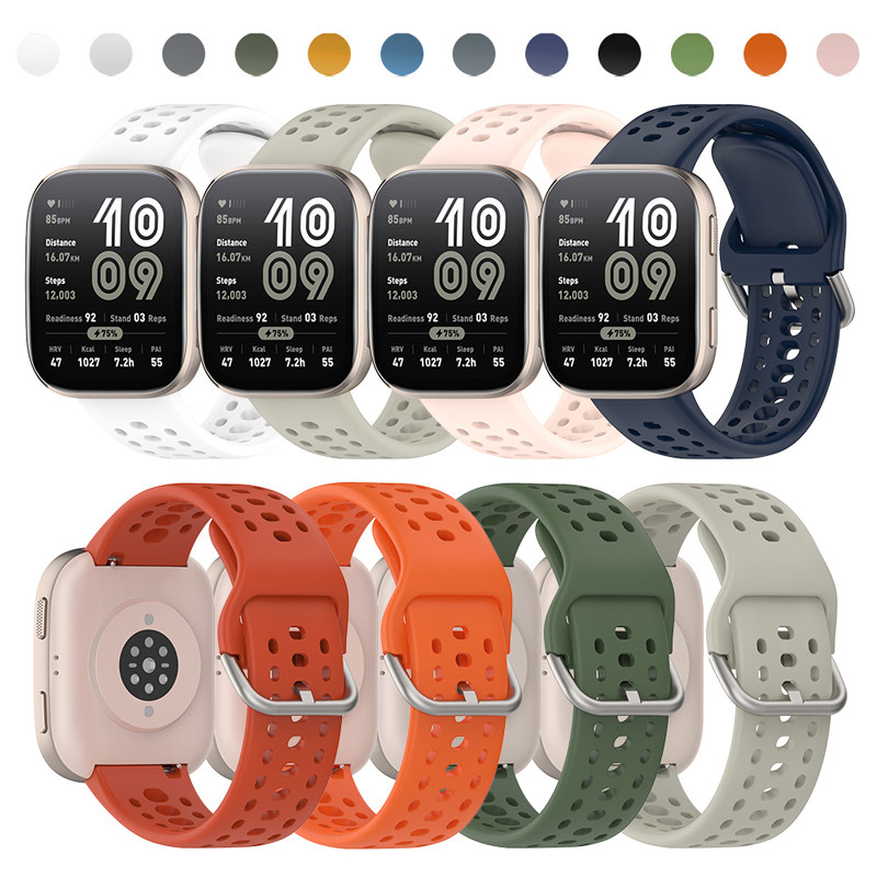 สายรัดซิลิโคนอ่อนนุ่มอย่างเป็นทางการสําหรับสมาร์ทวอทช์ Amazfit Bip 6 สายยางเปลี่ยนสร้อยข้อมืออุปกรณ์เสริมสําหรับสมาร์ทวอทช์ Amazfit Bip 6