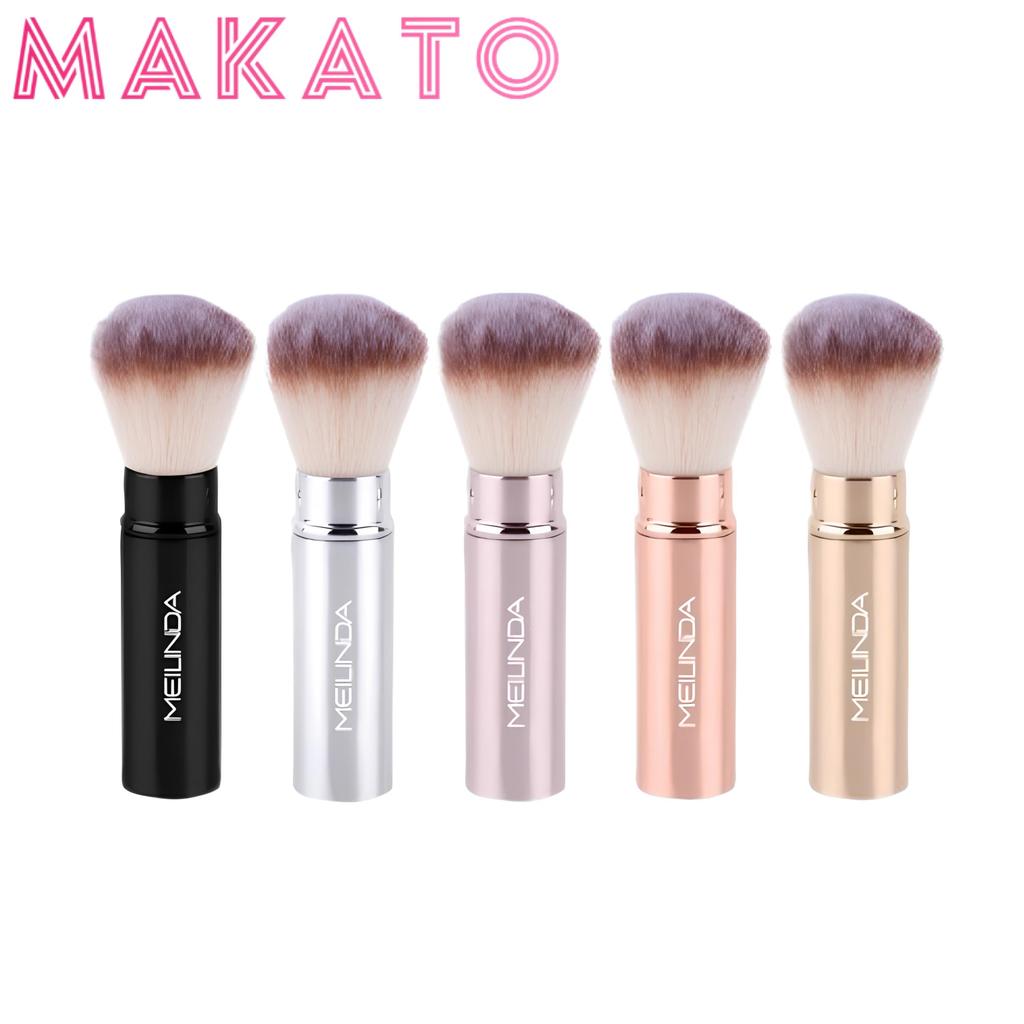 MEILINDA shiny pocket brush เมลินดา แปรงปัด แก้มพกพา ขนนุ่ม พกง่าย สีสวย มี 3 ไซส์ S,M,L คละสี
