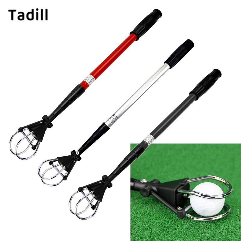 Telescopic Golf Ball Retriever พวงมาลัยยืดหยุ่นสำหรับเก็บลูกกอล์ฟบนสนามกอล์ฟ