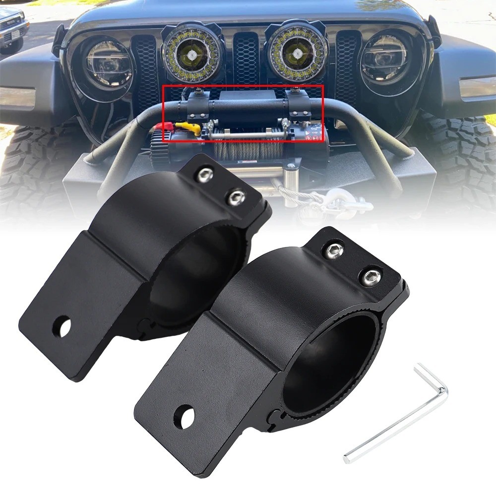 Car1.6 "2" 2.5 "3 "หลอด Clamp กันชนหลังคา Light Bar Holder Offroad SUV รถบรรทุก Hood ท่อโคมไฟยึดสําหรับ 4x4 SUV Lorry Van