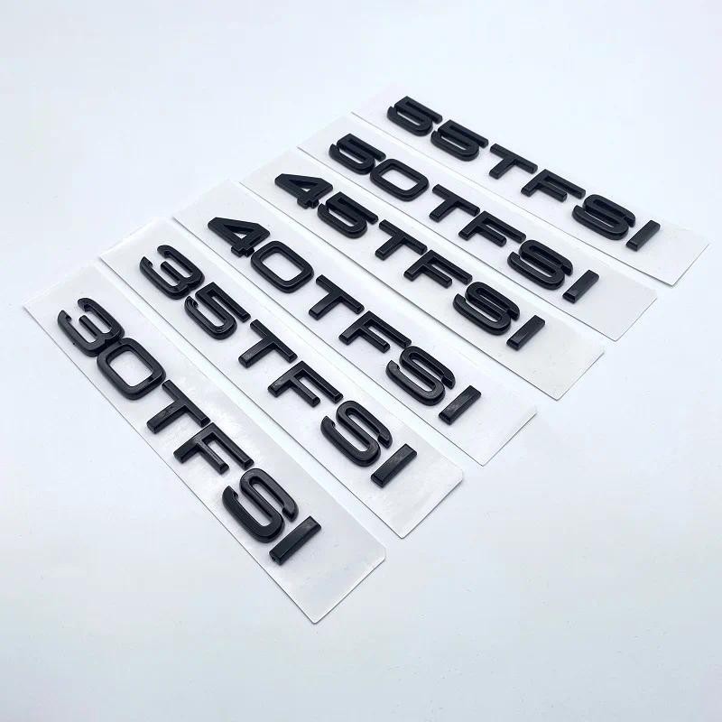 ตัวอักษรสีดําเคลือบเงา 30TFSI 35TFSI 40TFSI 45TFSI 50TFSI 55TFSI ตัวเลขสัญลักษณ์สําหรับ Audi A1 A3 A