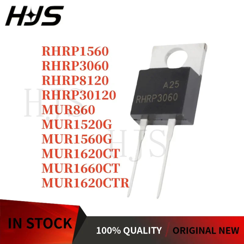 5PCS RHRP8120 RURP3060 MUR1620CTR MUR1660CT RHRP1560 MUR1520G MUR1620CT MUR1560G RHRP30120 TO-220 Fi