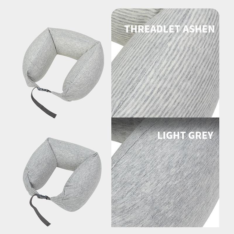 F4TH คอคอสนับสนุน Breathable Stuffable U-รูปซ่อนซิปปรับ Drawstring คอสําหรับการเดินทาง f4th