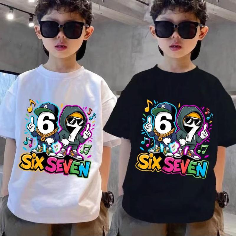 สินค้าขายดีประจำปีใหม่ 67 ลวดลายพิมพ์ สไตล์อนิเมะ เหมาะสำหรับทุกฤดูกาล และเด็ก หลายสี ใครๆ ก็สามารถใส่ได้ เสื้อยืดแขนสั้นสำหรับทุกฤดูกาล ตัวเลือกของเหล่าคุณแม่