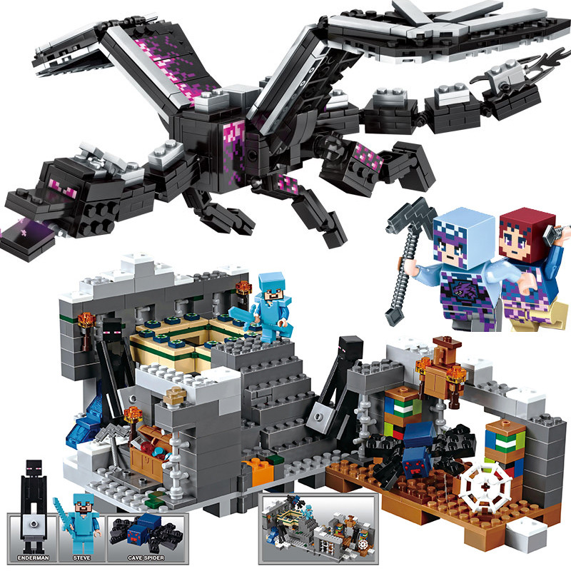 minecraft toy minecraft My Cube End of the World Dragon Organ Cave Zombies Cave Underworld Gate City