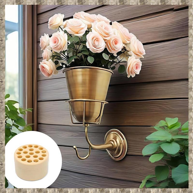 [zv0lma8i] 2 ชิ้นแจกันติดผนังชาวไร่ติดผนังพร้อมตะขออเนกประสงค์สําหรับห้องครัวห้องน้ําองค์กรตกแต่ง