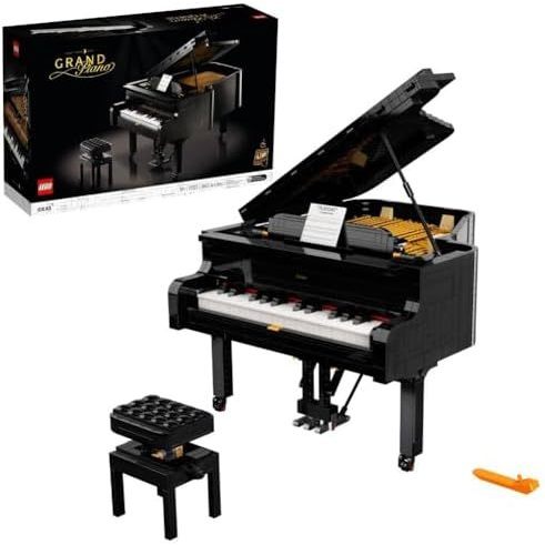 LEGO Ideas Grand Piano 21233 ชุดอาคารโมเดลสําหรับผู้ใหญ่, ชุด Décor สะสม, ของขวัญสําหรับคนรักดนตรีพร