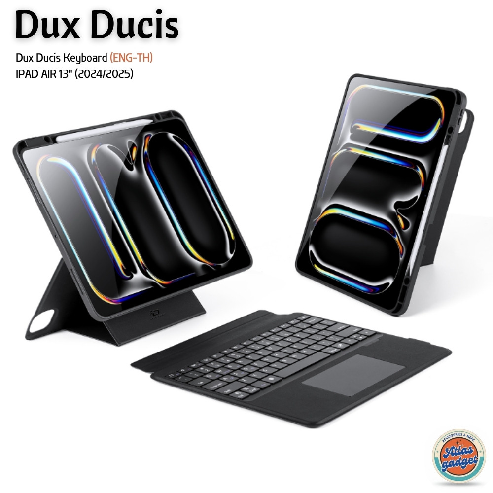 Dux Ducis Keyboard with Protective Case เคสพร้อมคีย์บอร์ด(ENG-TH) สำหรับ iPad Air 13"(24/25)/iPad Pr