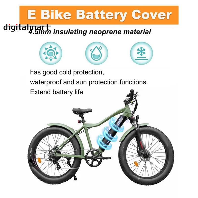 Weatherproof E-Bike Battery Cover E-Bike Frame Cold and Dustproof Cover E-Bike Battery Cover