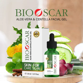 Bioscar Aloe-Vera & Centella Facial Gel 30ml ไบโอสการ์ เจล เซรั่มสำหรับรอยแผลเป็น.