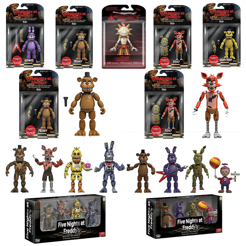 Funko Pop Five Nights At Freddys Action Figure Foxy FNAF The Sun The Moon Foxy Freddy Articulado ของเล่น