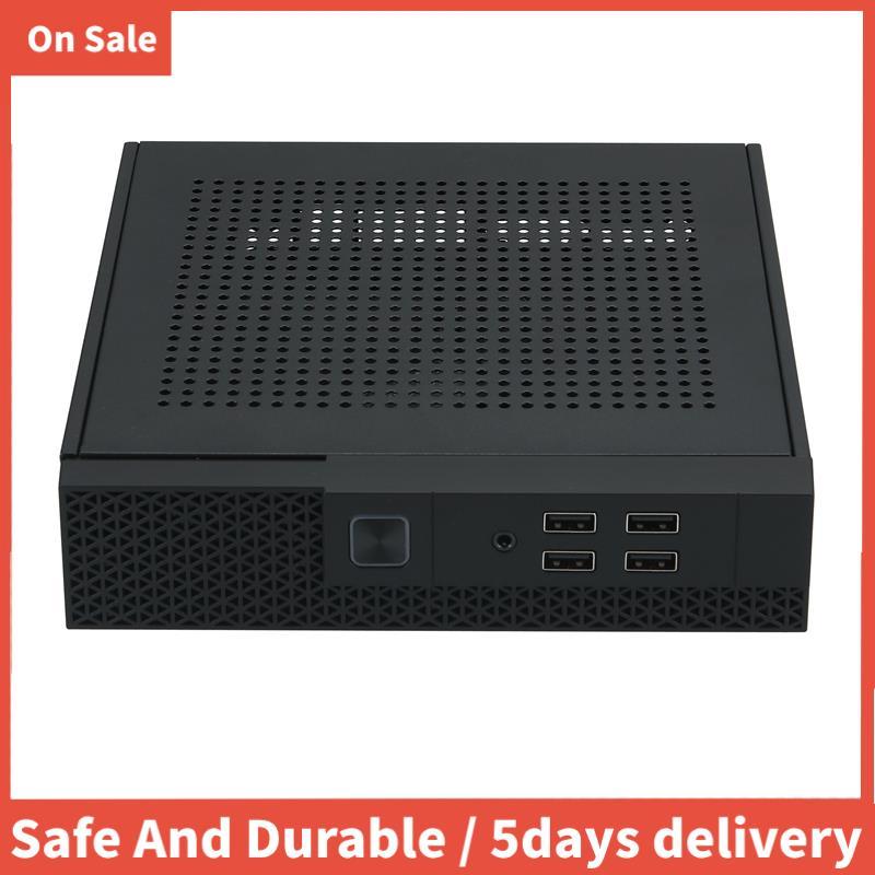 เคสคอมพิวเตอร์ Mini ITX แชสซีโฮสต์ HTPC USB2.0 ITX ตู้ควบคุมอุตสาหกรรมสําหรับสํานักงานธุรกิจติดตั้งง