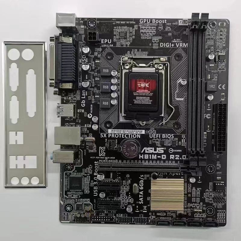 เมนบอร์ดเดสก์ท็อป ASUS H81M-DR2.0 H81M-K H81M-E 1150เข็ม แบบบอร์ดเล็กอินทิเกรต์ คุณภาพสูง สเปคครบ เห