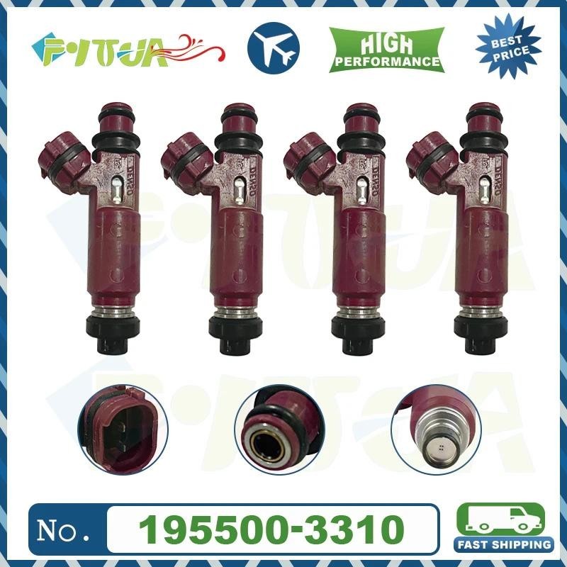 หัวฉีดน้ํามันเชื้อเพลิง 4 ชิ้น 195500-3310 สําหรับ MAZDA 3 BK MX5 1.6L 1.8L L4 B6ZE Z681-13-250 1955