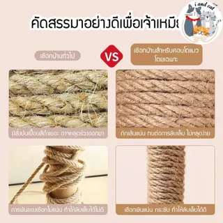 I&CAT ที่ข่วนเล็บแมวแบบเสาหลายขนาด เสาข่วนเล็บแมว เสาลับเล็บของเล่นแมว ที่ข่วนเล็บ คอนโด บ้านแมว
