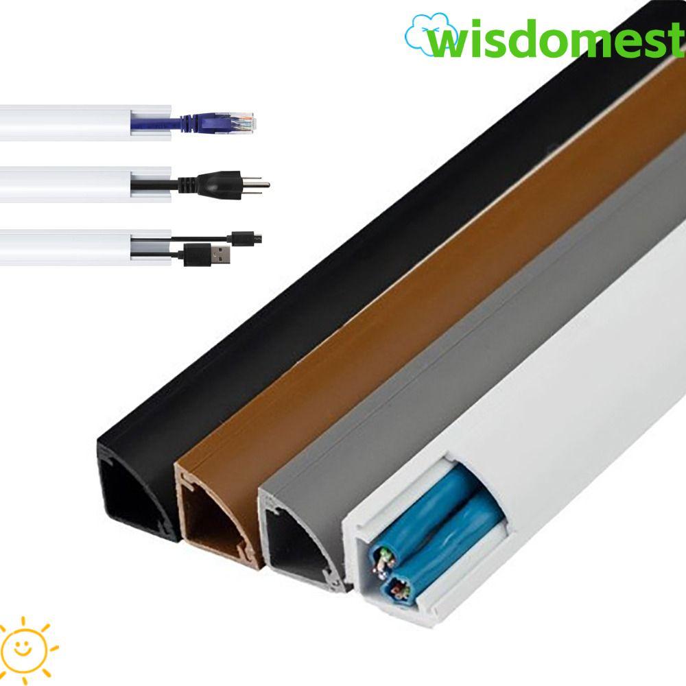 WISDOMEST มุมสายเคเบิลคอนซีลเลอร์,สีสามเหลี่ยมสาย Hider, Professional Self กาว PVC 100 ซม.ลวดผนังชั้