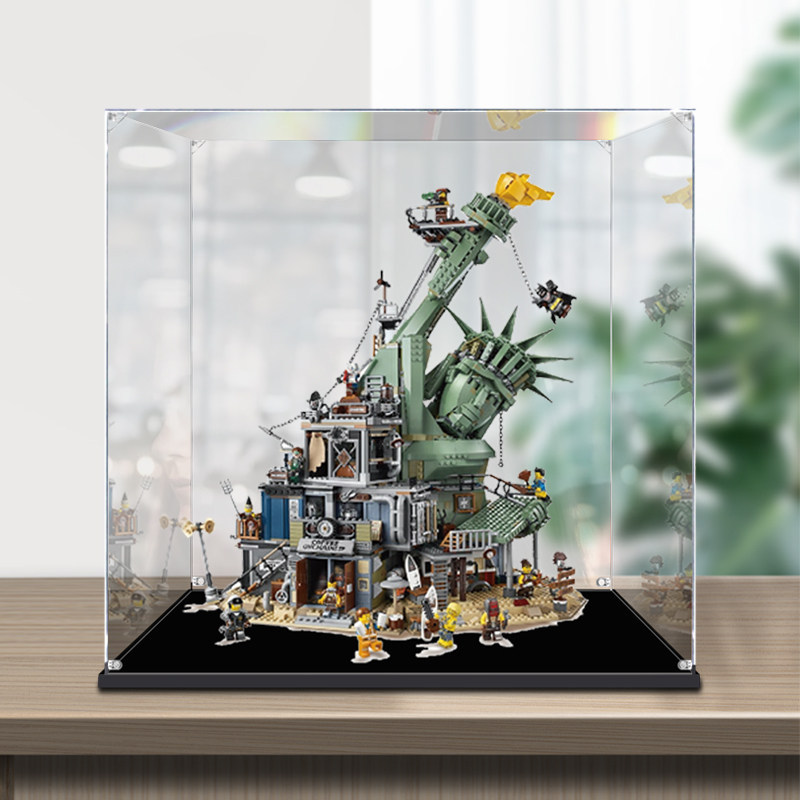 [กล่องแสดงอะคริลิก] กล่องแสดงอะคริลิคเหมาะสําหรับเลโก้ 70840 การลงโทษ ปราสาทรูปปั้นยุบของรูปเสรีภาพก