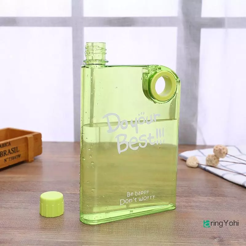 ขวดน้ำแบน AringYohi 380ML พกพา thumbnail 7