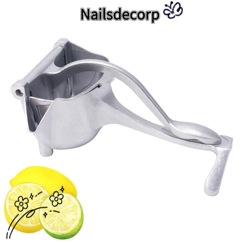 NAILSDECOR เครื่องคั้นน้ําผลไม้ด้วยตนเอง, Heavy Duty Hand Pressure Cast Iron Juicer, อลูมิเนียมแบบพก