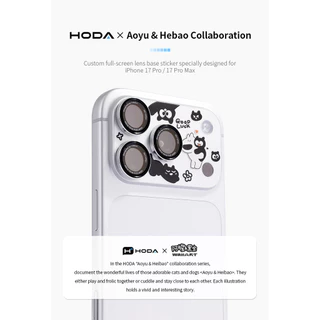 HODA Original Design Full Coverage Lens Base Film (w/Haver) #AYYHB ฟิล์มหลังสําหรับ iPhone 17 Pro / Pro Max