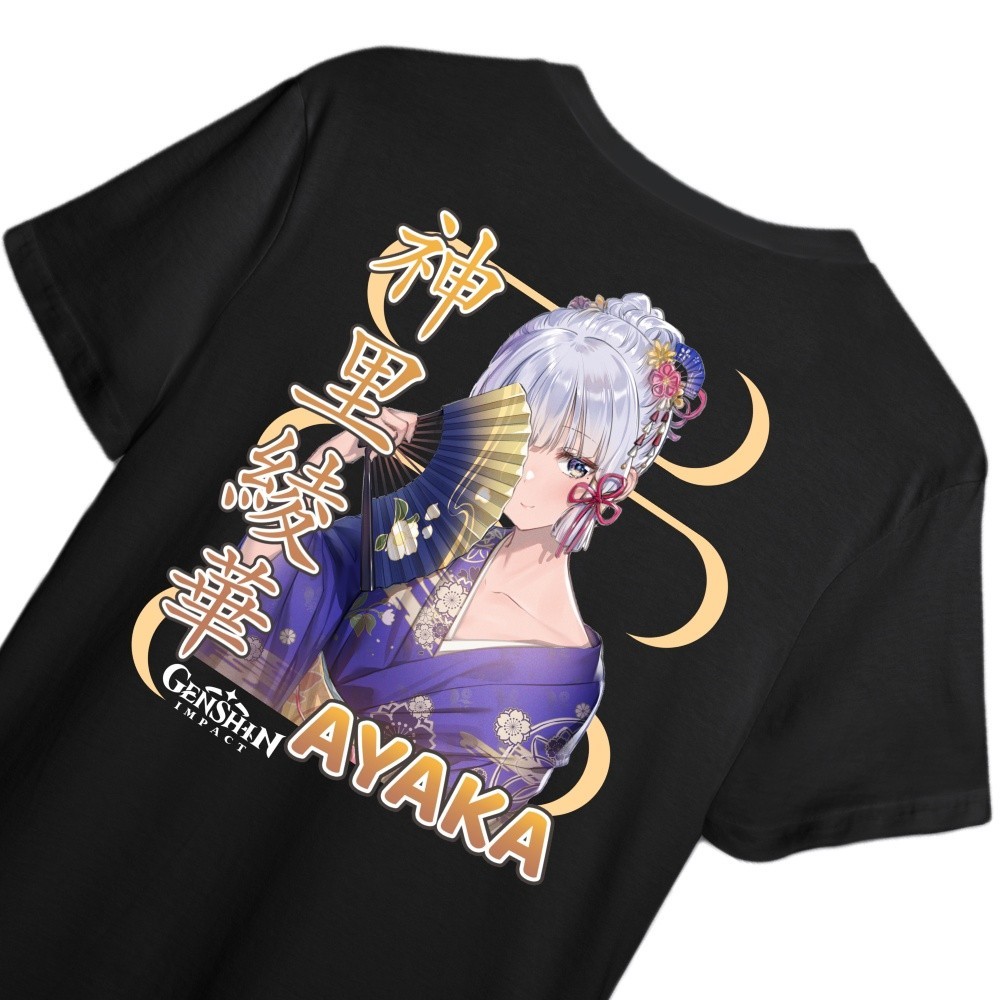 AYAKA GENSHIN IMPACT STANDARD เสื้อยืด DISTRO สําหรับผู้ชายและผู้หญิง ANIME & เกมออกแบบ AYAKA GENSHI