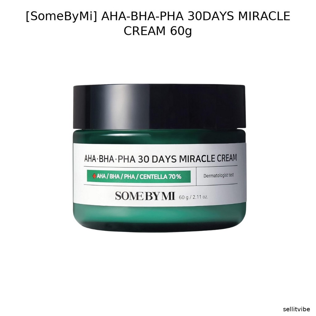 [SomeByMi] AHA-BHA-PHA 30DAYS MIRACLE CREAM 60g / Korean Miracle Cream / Skin Transformation โดย sel