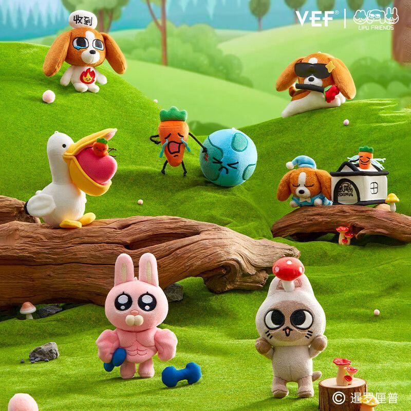 พร้อมสต็อก [KKV] Official Siam Lipu My Super Stable Spiritual State Series Plush Mystery Box Doll ขอ